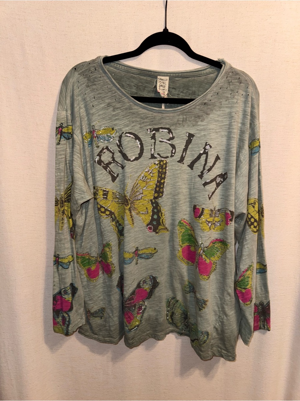 Magnolia Pearl Butterfly Ensemble Viggo Tee 3192 Dove NWT